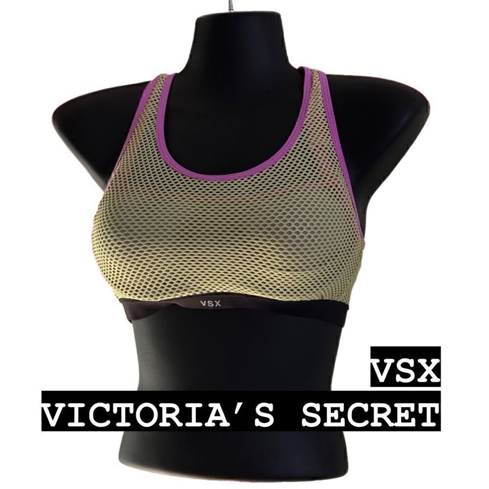 VSX Victoria’s Secret multicolored sports active bra top size 32B